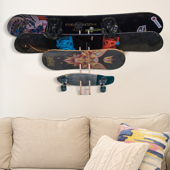 Wieszak John Paddle SKATE 4 na 4 deski snowboard, deskorolka, kite, wake, trickboard, longboard