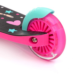 Hulajnoga trójkołowa Meteor Funny Pink LED