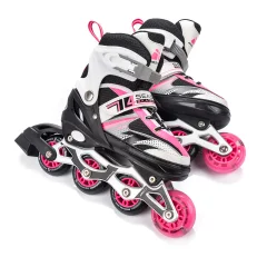 Rolki Regulowane Meteor 4w1 Seasons Pink LED