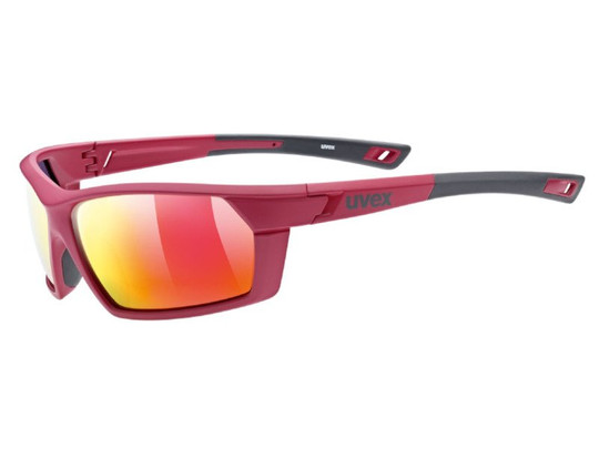 Okulary Uvex Sportstyle 225 pola Red Grey Mat 3530 2020