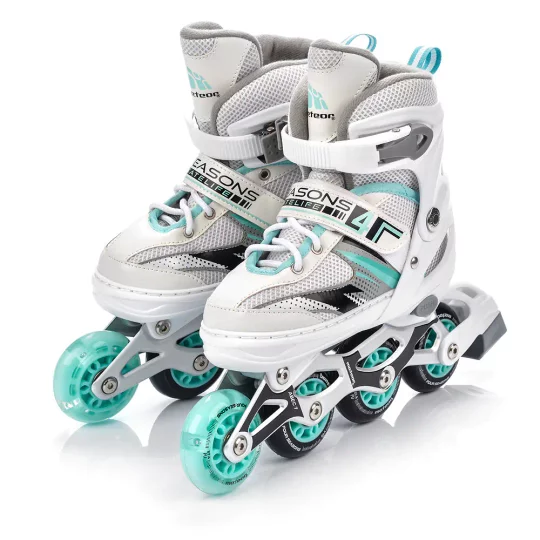 Rolki Regulowane Meteor 4w1 Seasons Minth LED