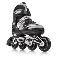 Rolki Regulowane Meteor 4w1 Seasons Black LED