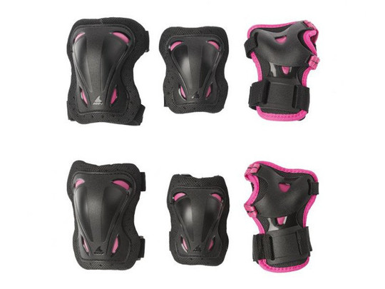 Rolki Rollerblade Cube G Pink / Emerald Green + kask + ochraniacze 2020