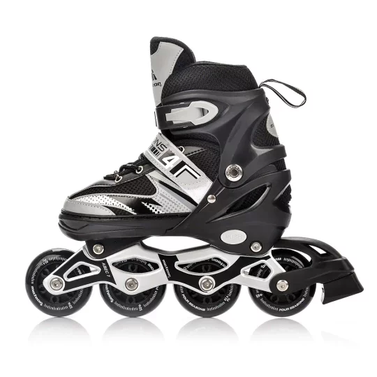 Rolki Regulowane Meteor 4w1 Seasons Black LED