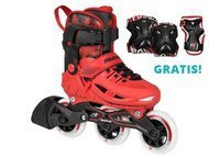 Rolki Powerslide Phuzion Universe Red 2019 + ochraniacze powerslide 2020 robot