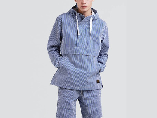 Kurtka Levis Skateboarding ANORAK BLUE SEERSUCKER RIPSTOP (39479-0000) S/S 2018