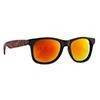 Okulary Majesty Shades L+ Black Tortoise / Red Mirror Lens