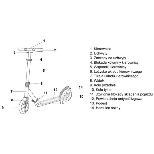 Hulajnoga Meteor Holiday Hawaii 180 mm