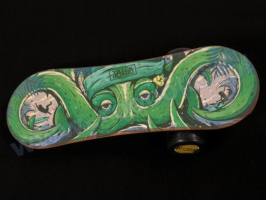 Trickboard Octopus Green New + dywan; z Atestem