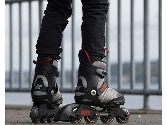 Rolki Regulowane K2 Raider Junior Grey/Red