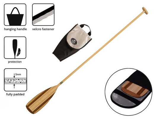 Wiosło SUP John Paddle Spruce Świerkowe + pokrowiec Paddle Blade Bag
