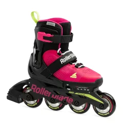 Zestaw Rolki Rollerblade Microblade G Pink Light Green + kask + ocharaniacze