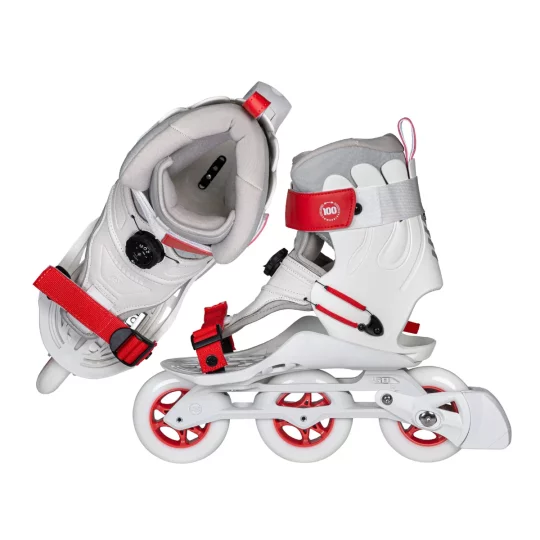 Rolki Powerslide Doop Urban White Grey Red 100