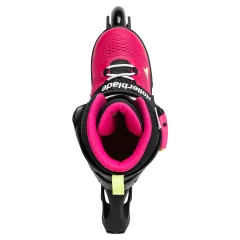 Zestaw Rolki Rollerblade Microblade G Pink Light Green + kask + ocharaniacze