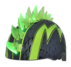 Kask juniorski C-PREME Bolt LED Green
