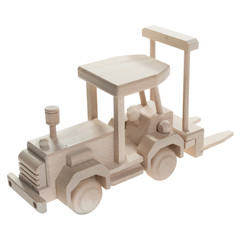 Drewniana zabawka skarbonka John Paddle - Wózek Widłowy