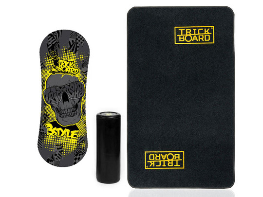 Trickboard Black Skull + Dywan do Trickboarda; z Atestem