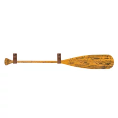 Pagaj John Paddle Ozdoba Postarzany 110 cm WZ6 ze skórzanymi poziomymi zawieszkami