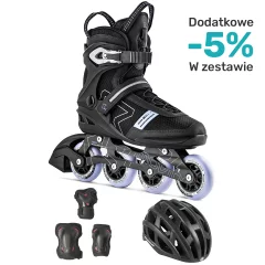 Zestaw Rolki Movino Cruzer B4 lilak + ochraniacze, kask do wyboru