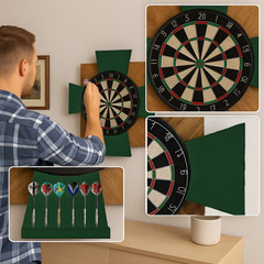 Tablica Drewniana John Paddle do Darta Order Forest Green