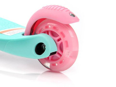 Hulajnoga Meteor trójkołowa z kółkami LED Tuckan Miętowo-Różowa 2021