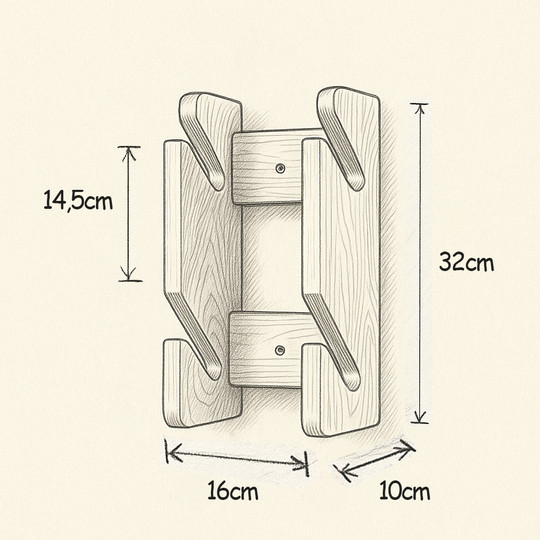 Wieszak John Paddle Snow Rack 2 na deski snowboardowe, kite, wake i skate