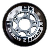 Zestaw 8 kółek K2 76mm / 80A + łożyska ILQ 5 + tuleje 2019
