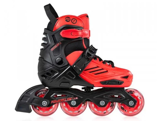 Rolki Powerslide One Urban Khaan Jr. Czerwone LTD 2020 + ochraniacze powerslide 2020 butterfly