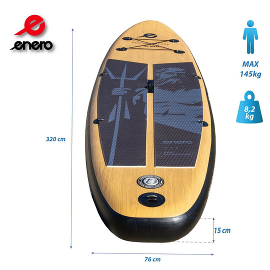 Deska SUP NRO Allround Neptun Wooden 10.6 (320x76x15cm) 473