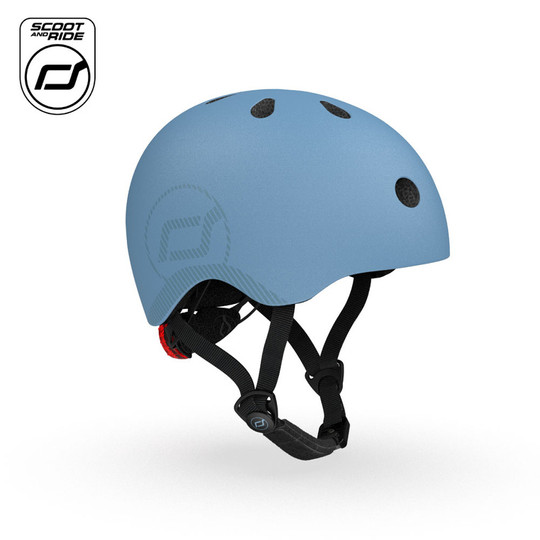 Kask dla dzieci Scootandride  M-L dla nastolatków Steel