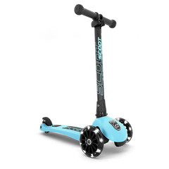 Hulajnoga składana ze świecącymi kółkami Scootandride Highwaykick 3 LED 3+ Blueberry