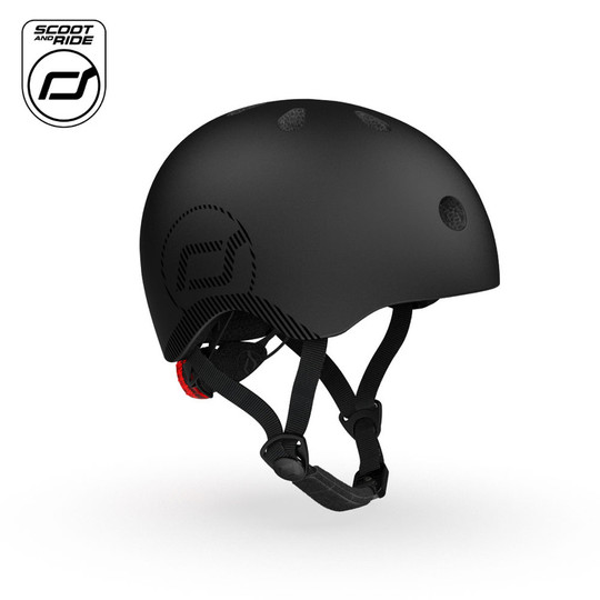 Kask dla dzieci Scootandride  M-L dla nastolatków Black