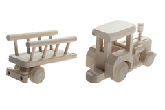 Drewniana zabawka John Paddle - Traktor