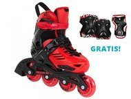 Rolki Powerslide One Urban Khaan Jr. Czerwone LTD 2020 + ochraniacze powerslide 2020 butterfly