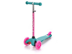 Hulajnoga Meteor trójkołowa z kółkami LED Tuckan Turkusowo-Różowa 2021