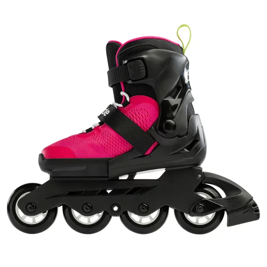 Zestaw Rolki Rollerblade Microblade G Pink Light Green + kask + ocharaniacze