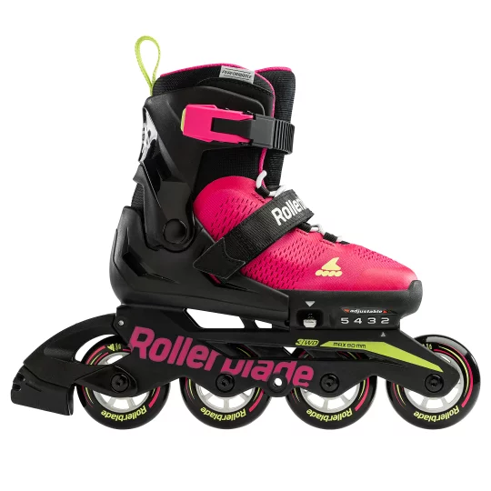 Zestaw Rolki Rollerblade Microblade G Pink Light Green + kask + ocharaniacze