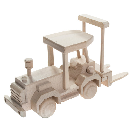 Drewniana zabawka skarbonka John Paddle - Wózek Widłowy