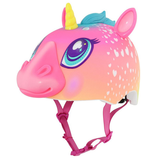 Kask juniorski C-PREME SUPER RAINBOW CORN Pink