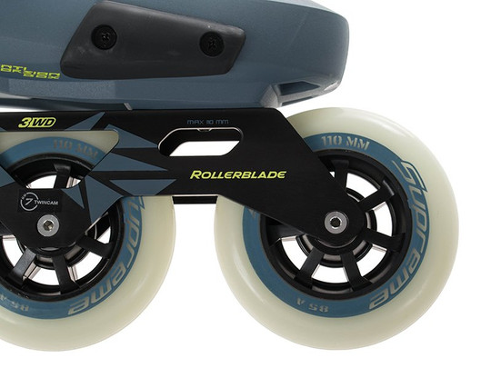 Rolki Rollerblade TWISTER EDGE EDITION #1 Grey / Blue + słuchawki SkullCandy 2018