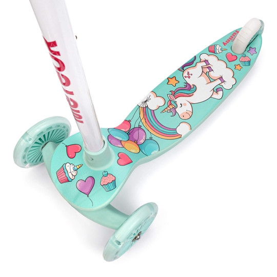 Hulajnoga trójkołowa Meteor Funny Mint LED