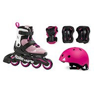 Rolki Rollerblade Cube G Pink / White + kask + ochraniacze 2021