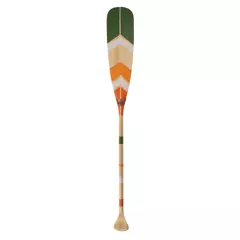 Pagaj John Paddle Beaver Ozdoba Kolorowy Malowany 125 cm WZ3 ze skórzaną pionową zawieszką