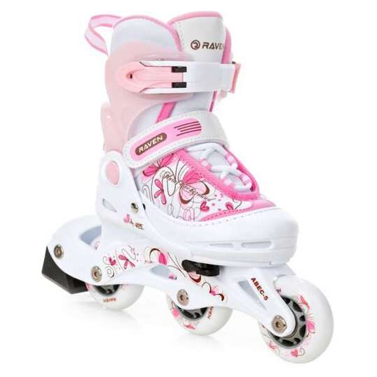 Rolki Raven Laguna White Pink 3w1