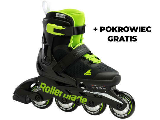 Rolki Rollerblade Microblade Black / Green 2022