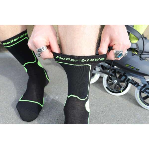 Skarpety Rollerblade Skate Socks Black Green 