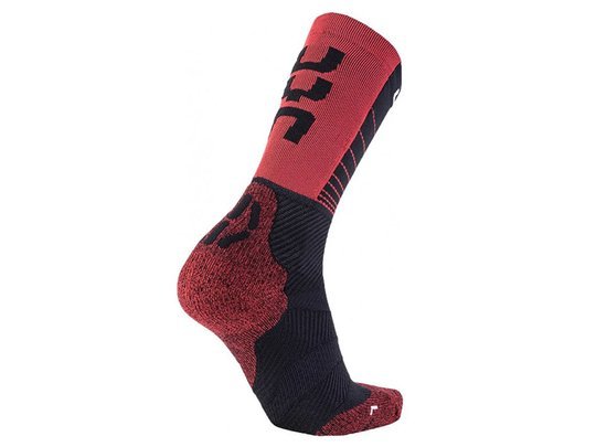 Skarpety UYN Man Support Socks Black Red 2021