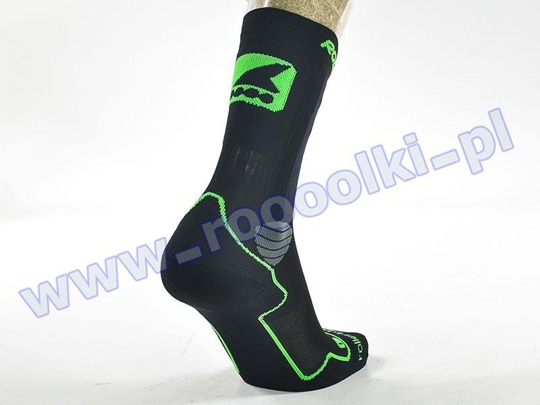 Skarpety męskie Rollerblade High Performance Socks Black / Green 2017