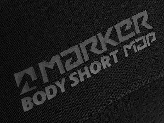 Spodenki ochronne na rolki, hulajnogę MARKER Body Short Map Black 2022