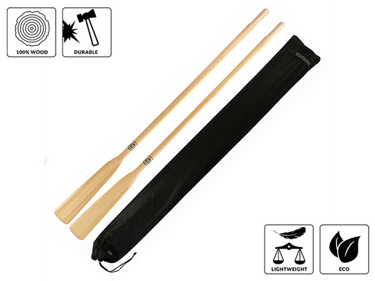 Wiosła szalupowe do łodzi John Paddle + pokrowiec Oar Sleeve (komplet - 2 sztuki)